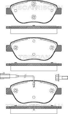 Triscan 8110 15020 - Kit de plaquettes de frein, frein à disque cwaw.fr