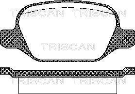 Triscan 8110 15021 - Kit de plaquettes de frein, frein à disque cwaw.fr