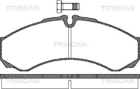 Triscan 8110 15028 - Kit de plaquettes de frein, frein à disque cwaw.fr