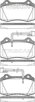 Triscan 8110 15023 - Kit de plaquettes de frein, frein à disque cwaw.fr