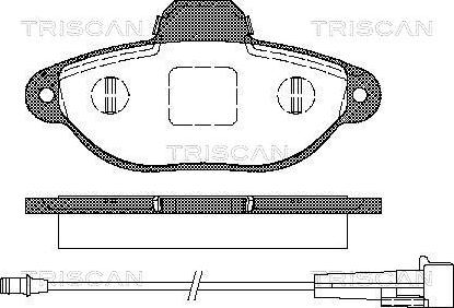 Triscan 8110 15176 - Kit de plaquettes de frein, frein à disque cwaw.fr