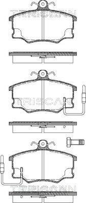 Triscan 8110 15867 - Kit de plaquettes de frein, frein à disque cwaw.fr