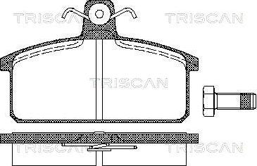 Triscan 8110 15811 - Kit de plaquettes de frein, frein à disque cwaw.fr