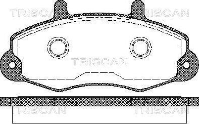 Triscan 8110 16969 - Kit de plaquettes de frein, frein à disque cwaw.fr