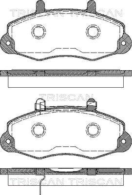 Triscan 8110 16009 - Kit de plaquettes de frein, frein à disque cwaw.fr