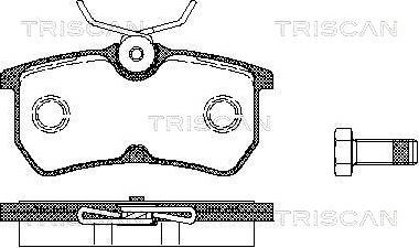 Triscan 8110 16002 - Kit de plaquettes de frein, frein à disque cwaw.fr