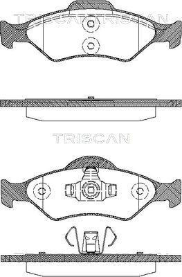 Triscan 8110 16014 - Kit de plaquettes de frein, frein à disque cwaw.fr