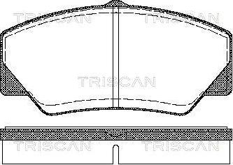 Triscan 8110 16844 - Kit de plaquettes de frein, frein à disque cwaw.fr