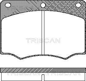 Triscan 8110 16839 - Kit de plaquettes de frein, frein à disque cwaw.fr