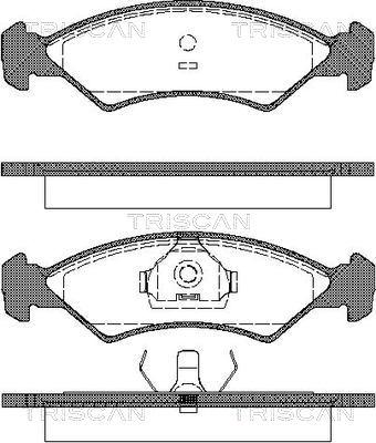 Triscan 8110 16300 - Kit de plaquettes de frein, frein à disque cwaw.fr