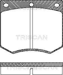 Triscan 8110 16229 - Kit de plaquettes de frein, frein à disque cwaw.fr