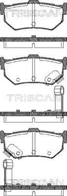 Triscan 8110 10998 - Kit de plaquettes de frein, frein à disque cwaw.fr