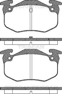 Triscan 8110 10943 - Kit de plaquettes de frein, frein à disque cwaw.fr