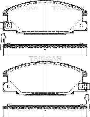 Triscan 8110 10913 - Kit de plaquettes de frein, frein à disque cwaw.fr