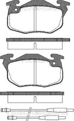 Triscan 8110 10979 - Kit de plaquettes de frein, frein à disque cwaw.fr