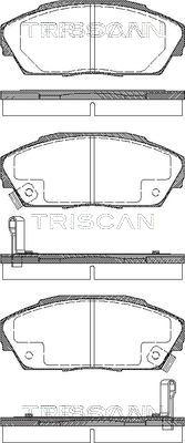 Triscan 8110 10974 - Kit de plaquettes de frein, frein à disque cwaw.fr