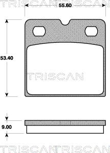 Triscan 8110 10569 - Kit de plaquettes de frein, disque de frein de stationnement cwaw.fr