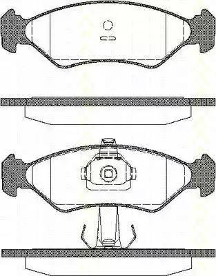 Triscan 8110 10505 - Kit de plaquettes de frein, frein à disque cwaw.fr