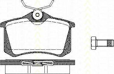 Triscan 8110 10503 - Kit de plaquettes de frein, frein à disque cwaw.fr