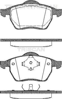 Triscan 8110 10502 - Kit de plaquettes de frein, frein à disque cwaw.fr