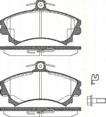 Triscan 8110 10507 - Kit de plaquettes de frein, frein à disque cwaw.fr