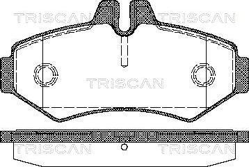 Triscan 8110 10515 - Kit de plaquettes de frein, frein à disque cwaw.fr