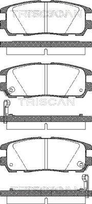 Triscan 8110 10516 - Kit de plaquettes de frein, frein à disque cwaw.fr