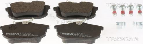 Triscan 8110 10511 - Kit de plaquettes de frein, frein à disque cwaw.fr