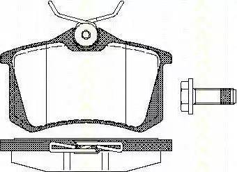 Triscan 8110 10512 - Kit de plaquettes de frein, frein à disque cwaw.fr