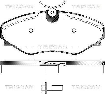 Triscan 8110 10535 - Kit de plaquettes de frein, frein à disque cwaw.fr