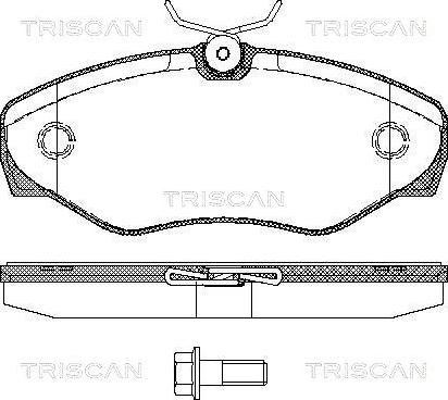 Triscan 8110 10529 - Kit de plaquettes de frein, frein à disque cwaw.fr