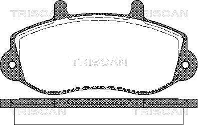 Triscan 8110 10526 - Kit de plaquettes de frein, frein à disque cwaw.fr