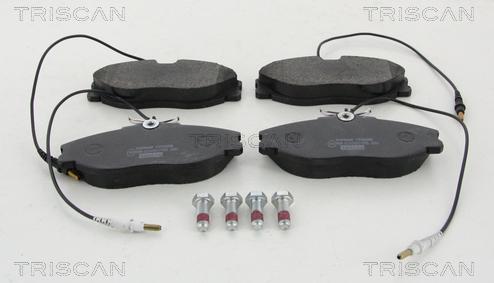 Triscan 8110 10600 - Kit de plaquettes de frein, frein à disque cwaw.fr