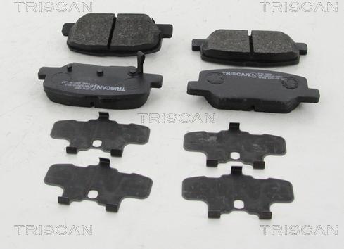 Triscan 8110 10601 - Kit de plaquettes de frein, frein à disque cwaw.fr