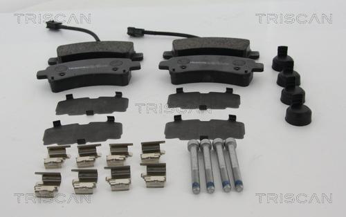 Triscan 8110 10607 - Kit de plaquettes de frein, frein à disque cwaw.fr