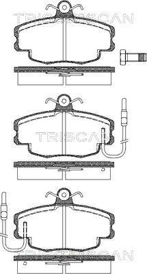 Triscan 8110 10041 - Kit de plaquettes de frein, frein à disque cwaw.fr