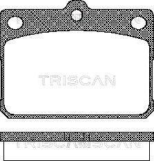 Triscan 8110 10009 - Kit de plaquettes de frein, frein à disque cwaw.fr