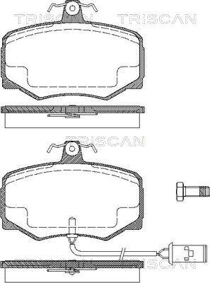 Triscan 8110 10003 - Kit de plaquettes de frein, frein à disque cwaw.fr