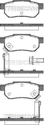 Triscan 8110 10014 - Kit de plaquettes de frein, frein à disque cwaw.fr