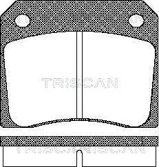 Triscan 8110 10011 - Kit de plaquettes de frein, frein à disque cwaw.fr