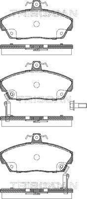 Triscan 8110 10013 - Kit de plaquettes de frein, frein à disque cwaw.fr