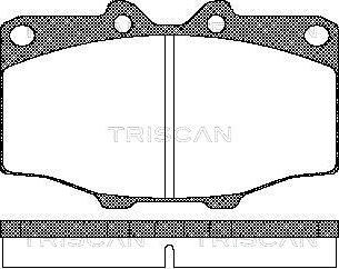 Triscan 8110 10034 - Kit de plaquettes de frein, frein à disque cwaw.fr