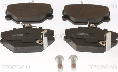 Triscan 8110 10025 - Kit de plaquettes de frein, frein à disque cwaw.fr