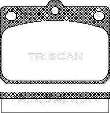 Triscan 8110 10027 - Kit de plaquettes de frein, frein à disque cwaw.fr