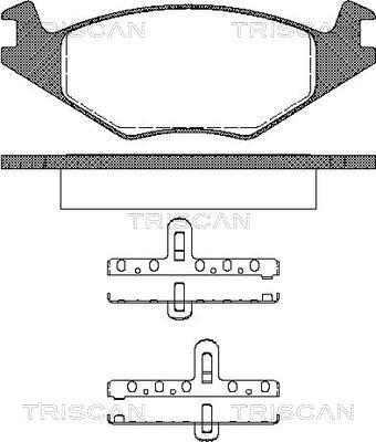 Triscan 8110 10101 - Kit de plaquettes de frein, frein à disque cwaw.fr