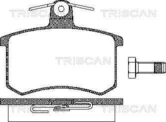 Triscan 8110 10116 - Kit de plaquettes de frein, frein à disque cwaw.fr