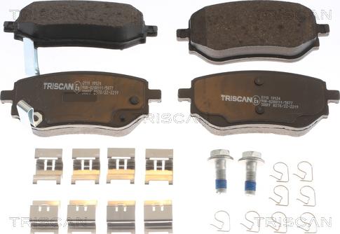 Triscan 8110 10124 - Kit de plaquettes de frein, frein à disque cwaw.fr