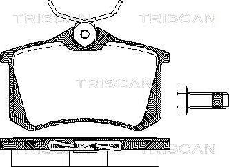 Triscan 8110 10864 - Kit de plaquettes de frein, frein à disque cwaw.fr