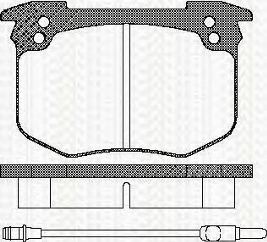 Triscan 811010814 - Kit de plaquettes de frein, frein à disque cwaw.fr