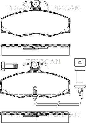 Triscan 8110 10301 - Kit de plaquettes de frein, frein à disque cwaw.fr